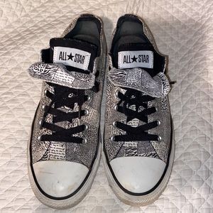 Women’s Black and White Converse Chuck Taylors